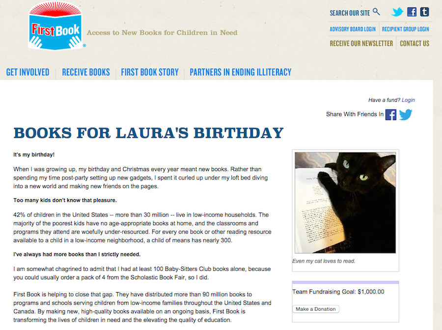 Books for Laura's Birthday