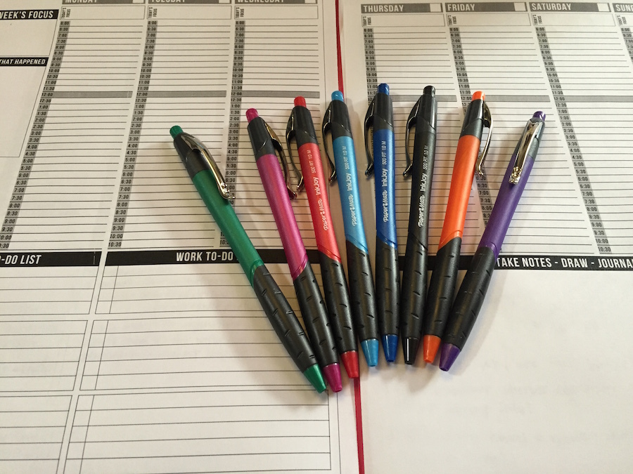 Pens for color coding.