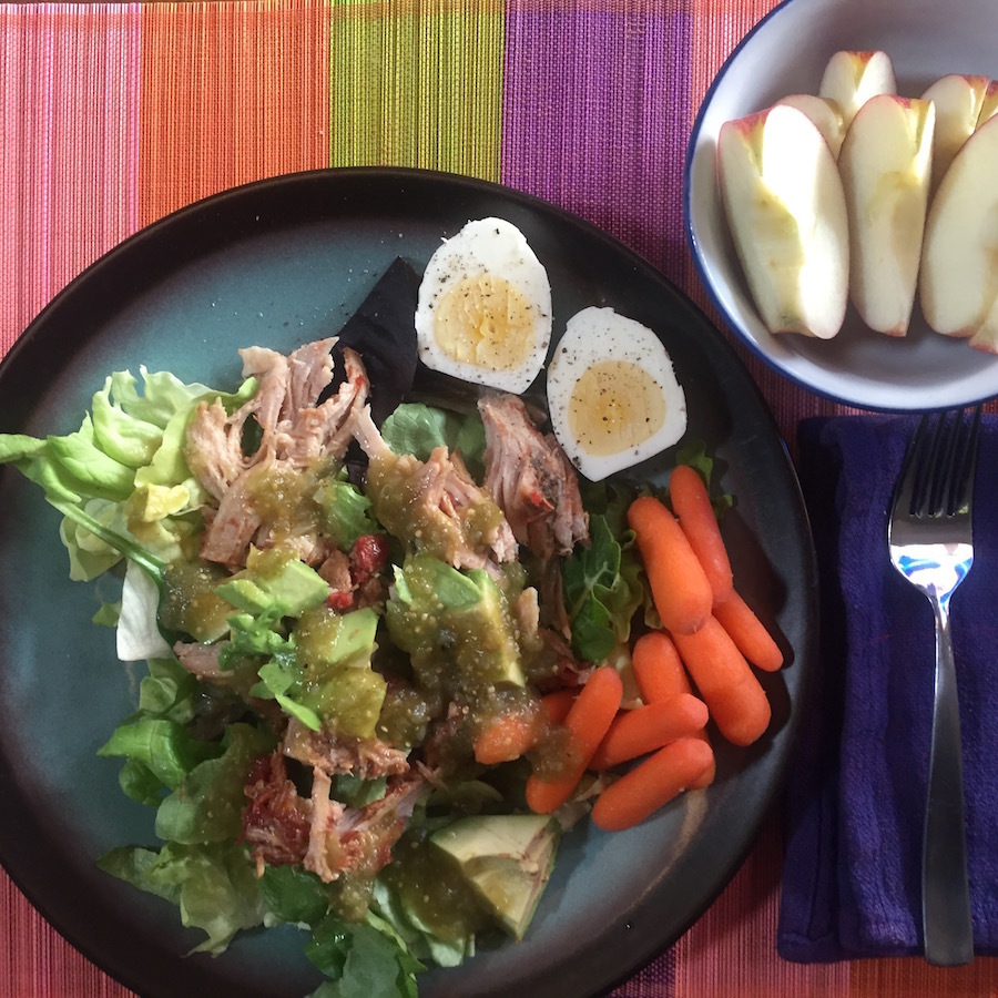 Pulled Pork on Salad