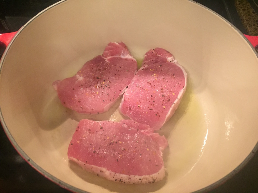 Searing Pork Chops