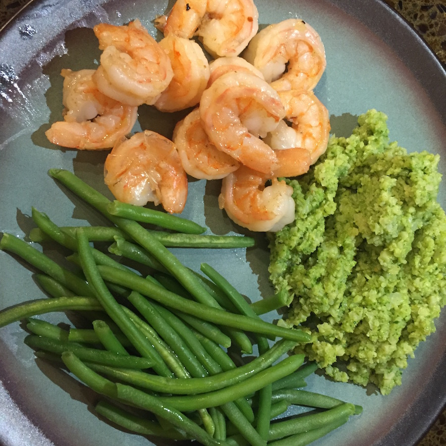 Sauteed shrimp